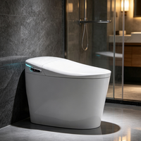 WC intelligent mains libres à séchage à air chaud, nettoyage des fesses pour femmes, étanche IPX4, idéal pour la rénovation d'appartements