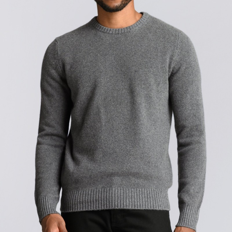 Men s 100 Wool round Neck
