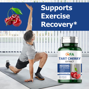 Best Sales Tart Cherry Extract Capsules with Tart Cherry Supports Exercise Recovery Support for Muscle Health Function Capsules - Product Image 4