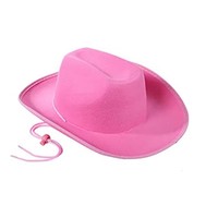 Sombrero de Vaquero de Fieltro para Fiesta de Cumpleaños Estilo Occidental con Cordón Ajustable para Niños y Niñas