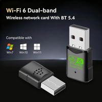 Adaptador USB WiFi 6 Externo OEM, Sin Controladores, AX600 5.4, de Escritorio, 5G, Doble Banda, 600Mbps