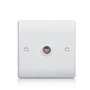 Wall mount coaxial television tv plate socket for residential / and general-purpose mg support oem