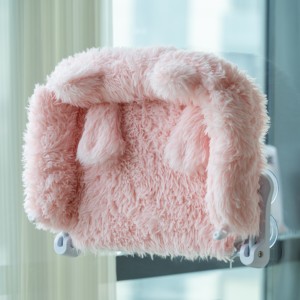 Promotion : <span class=keywords><strong>Hamac</strong></span> de fenêtre pour chat rose d'hiver, avec ventouses, lit suspendu peu encombrant, perchoir avec coussin amovible pour se prélasser au soleil et se réchauffer - Product Image 5