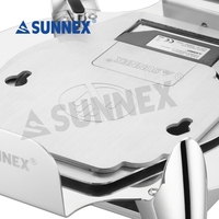 Ensemble de réchauds à buffet Sunnex en acier inoxydable, plats de service, capacité de 6,8 litres, finition polie miroir, pour restaurants, hôtels, traiteurs