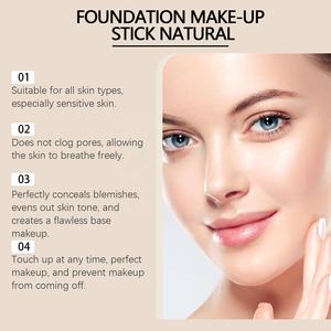 高品質有機蜜蝋ヒアルロン酸ビタミンEリペアスキンコンツアー保湿フェイシャルファンデーションスティック - Product Image 3