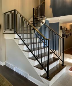 Tanlong Metal Negro Hueco Cuadrado Hierro Balaustres Pasamanos <span class=keywords><strong>De</strong></span> Hierro Barandilla Moderna - Product Image 2