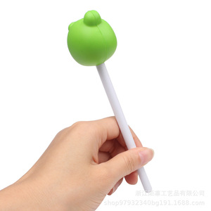Soft Frog Pen Head PU Foam Slow <b>Rebound</b> Fun Toy Gift Study Tool Portable Promotional Pen - Product Image 5