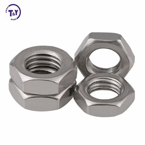 M6 M8 M10 M12 M16 ASTM Din 555 DIN934 DIN439 DIN936 UNI5587 Écrous hexagonaux en acier inoxydable à filetage fin - Product Image 3