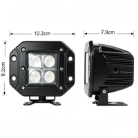 3.3Inch 12W 800lm 6000K Multi Mounting Mode LED Work Light IP68 Waterproof 12-48V for Offroad Car Truck Forklift Machinery