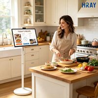 HRAY Layar Sentuh Kapasitif 27 Inci 10 Titik Kaca AG Kekerasan 6H untuk Dapur, Tutorial Memasak, Mendukung Bermain, OEM ODM