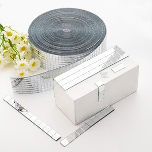 4*1000cm Sáng Tạo ma thuật tự dính 5x5mm Disco gương gạch cho Disco Balls itme DIY trang trí nội thất - Product Image 5