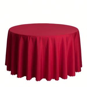 Nappe de table personnalisée en polyester/coton biodégradable et recyclable de haute qualité pour mariages et fêtes – Vente en gros Chine - Product Image 4