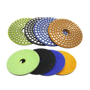 4 Inch Diamond Polishing Pads Satu Potong Sintering Beton Polishing Pads untuk Mesin Penggiling Lantai Diamond Grinding Bantalan