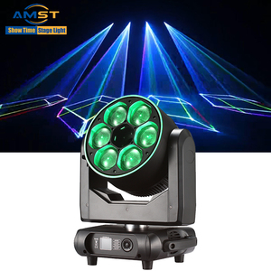 Luz Láser para DJ, 6x60W, Ojo de Abeja, 10W, RGB, Láser Móvil, Luz de Lavado, Dmx512, Zoom, Luces Móviles con Cabeza Móvil LED para Discoteca, Fiesta, Boda - Product Image 2