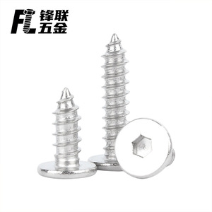 สกรูเกลียวปล่อยสแตนเลส Fenglian 304 ขนาด M2-M8 หัวแบนบาง หกเหลี่ยมด้านใน เกรด A สำหรับอุปกรณ์รางรถไฟ - Product Image 2