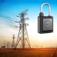 Cadenas intelligent NFC sans entretien avec gestion de clé principale pour portes en acier pour l'industrie des télécommunications
