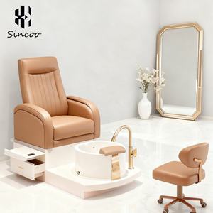 Chaise de pédicure moderne de luxe de haute qualité pour salons de manucure, spa pour les pieds avec siège et dossier réglables pour les techniciennes en ongles - Product Image 4