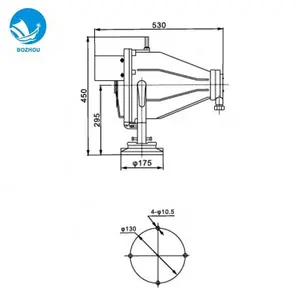 Aluminium Marine tahan air tahan ledakan lampu sorot CFT1