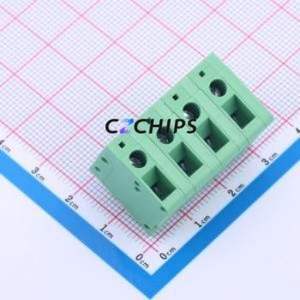 JL105V-75004G01 Screw Terminal Block Through hole Component (THT),P=7.5mm Connector 1x4P 7.5mm Green Through Hole - Product Image 1