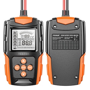 Probador de Baterías de Motocicleta y Automóvil de 12V/24V, Analizador de Vida Útil de Baterías CCA, Negro/Naranja - Product Image 2