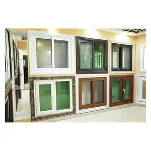 Windows Upvc Pvc Price Vertical Sash Interior Modern Office With Gauze Commercial Thermal Insulated Vinyl Sliding Window