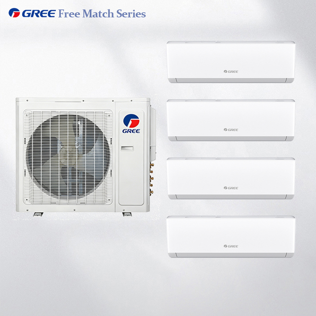 Free Match Multi Mini Split Air Conditioner 24000BTU Inverter Cooling Heating Light Commercial HVAC Project for Store Shop Mall