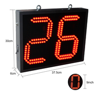 Compteur de tours de course numérique LED 9 pouces avec affichage à grands chiffres blanc, pour comptage ascendant et descendant, idéal pour les pistes de course - Fourniture directe usine