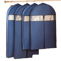 Housse anti-poussière pour vêtements sac de rangement simple tissu non tissé tridimensionnel épaissi durable multifonction Transparent