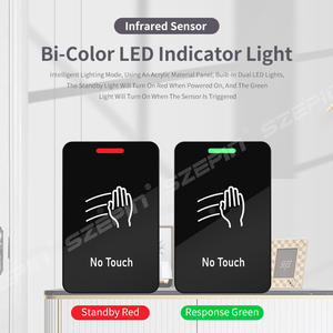 Touchless Door <strong>Exit</strong> Push <strong>Button</strong> No-Contact <strong>Access</strong> Control Infrared Sensor Switch Inductive <strong>Button</strong> - Product Image 3
