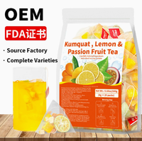 Kumquat, citroen & passievrucht kruidenthee - Natuurlijke vitamine C boost & verfrissende hydraterende mix, warm of koud