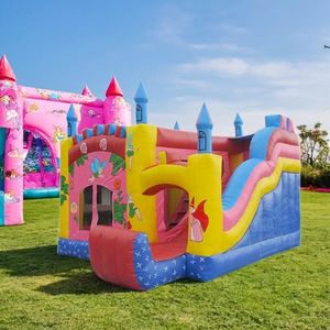 Castillo Inflable Comercial de PVC para Niños, Parque de Saltos Inflable de 5m X 5m X 4.5m, Fácil de Instalar, <span class=keywords><strong>Alquiler</strong></span> para Fiestas al Aire Libre - Product Image 3