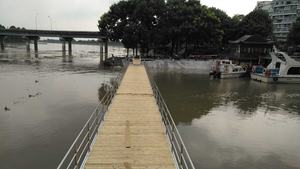 Plataforma <span class=keywords><strong>Flotante</strong></span> de Fácil Instalación, Resistente, para Ocio, Muelle <span class=keywords><strong>Flotante</strong></span>, Cubierta para Yates, Suelo de WPC para Exteriores, para Muelles junto al Lago - Product Image 3