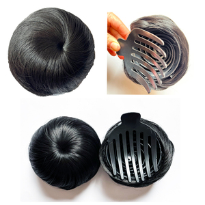 <span class=keywords><strong>Chignon</strong></span> synthétique lisse en fibre haute température à clipser pour femme, vente en gros - Product Image 1
