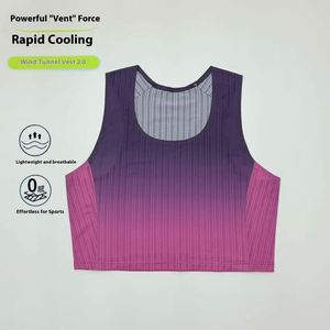 Rompi Wanita Tanpa Lengan untuk Musim Panas, Cepat Kering, Menyerap Keringat, Bahan Karet Bernapas untuk Atasan Aktif saat Lari Maraton - Product Image 2