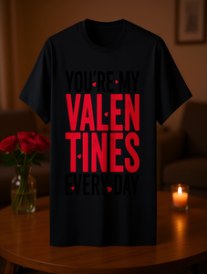 T-Shirt Unisex per San Valentino con Stampa Serigrafica, Manica Corta e Collo Rotondo, Abbigliamento Promozionale per Adulti - Product Image 2