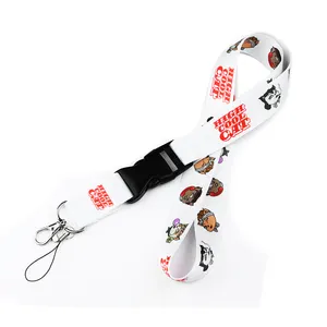 Custom Key Lanyards With Logo Custom ID Card Holder Lanyard Neck Strap Personalized Sublimation Polyester Lanyard Logo