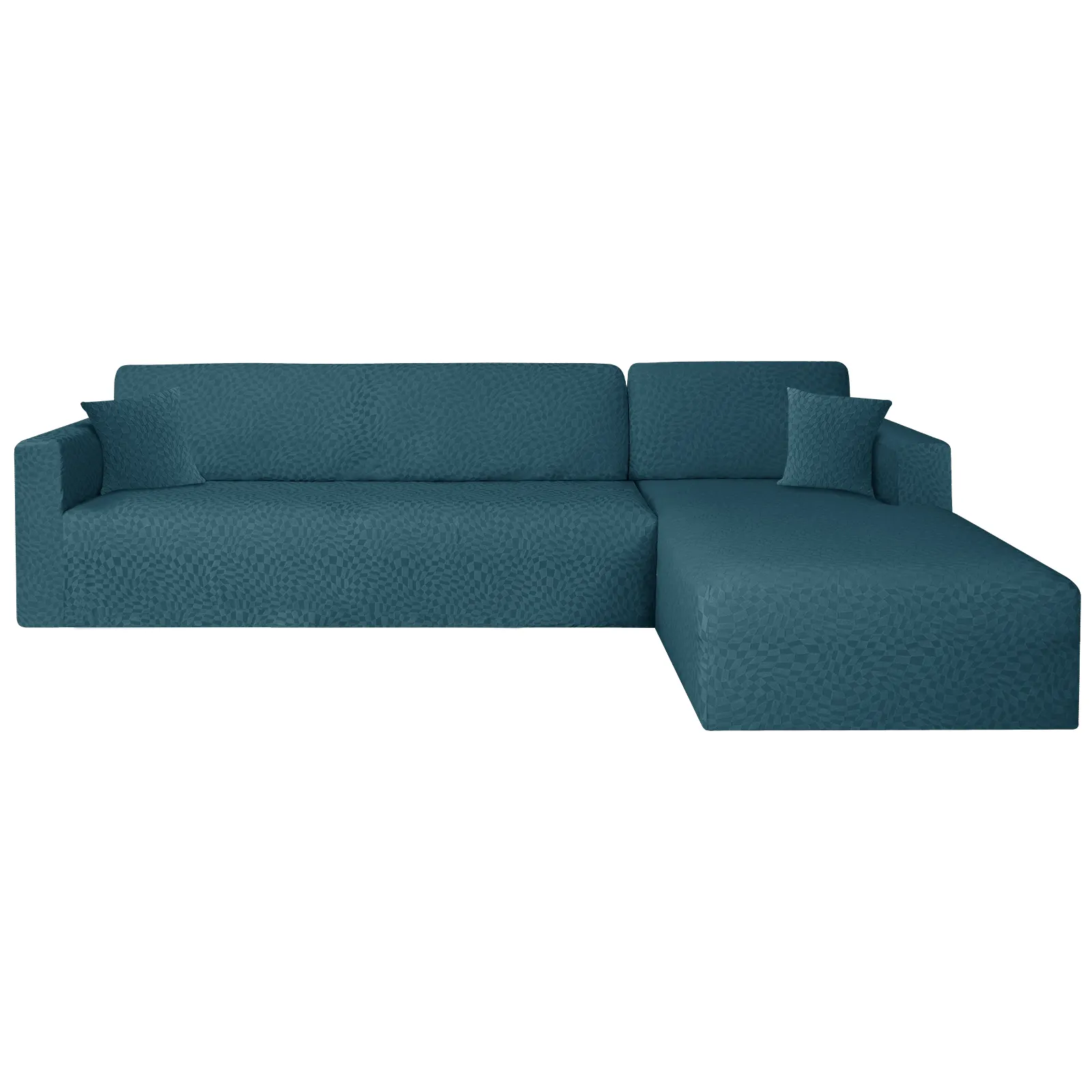 Capa de sofá seccional em forma de L para sofá, tamanho universal elástico fácil de encaixar, design moderno