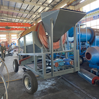 Rock Drum Mobile Diesel Écran Gravier Criblage Or Placer Écran Rotatif Compost Trommel Écran