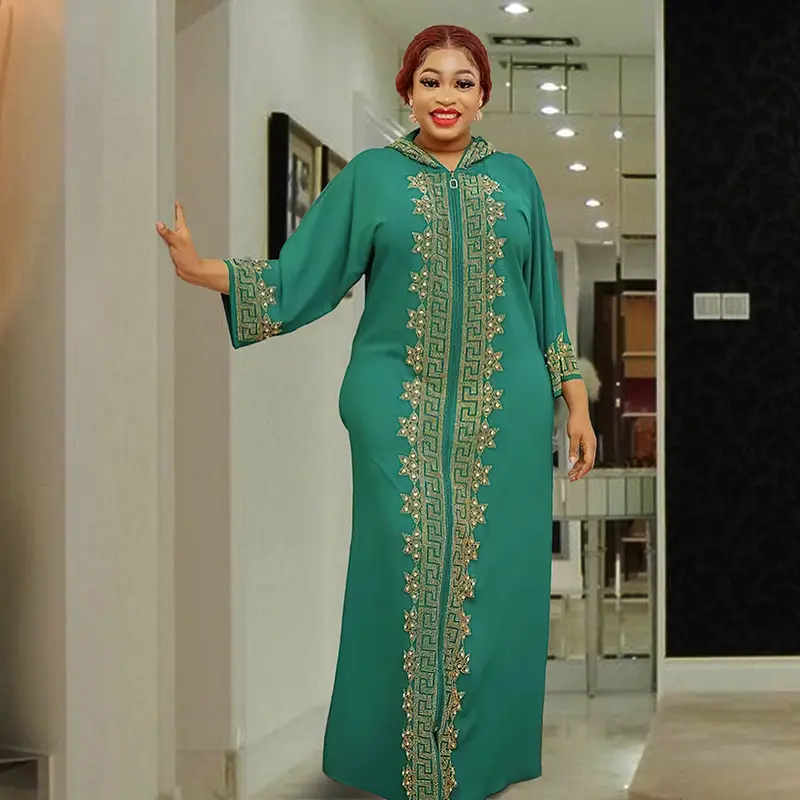 2023 New Arrival Dubai Alta Qualidade Requintado Estilo Bordado Robe Oriente Médio Mulheres Festa Longo Elegante Abaya Kaftan Vestido