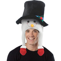 Chapeau en peluche HLC flamant rose, chapeau ethnique arabe pour cosplay, turban, chapeau trèfle irlandais, chapeau de fête, chapeau de Noël, chapeaux hauts de forme pingouin