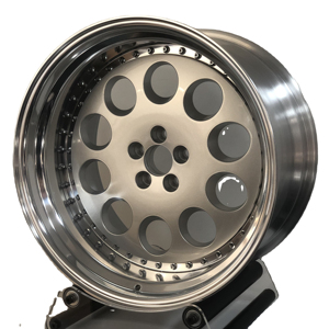 Lèvre Weiya-2441 polie miroir opposée disque central personnalisé 2 pièces roues en alliage forgé roues de course - Product Image 1