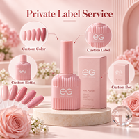 Vernis Gel UV à Base d'Eau 15ml Séchage Rapide Personnalisé Marque Privée Luxe OEM ODM Haute Brillance Usage Professionnel Longue Durée Kit DIY en Promotion