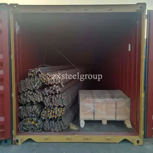 Q235/55Q Material 22kg Railway Light Steel Rail Track