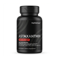 Gélules d'astaxanthine en marque privée, complément antioxydant naturel pour l'éclat de la peau et le soutien du système immunitaire
