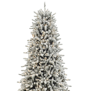 Árbol de Navidad artificial de flocado de alta calidad, árbol de Navidad flocado realista Led para interiores - Product Image 2
