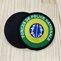 Patch brodé personnalisé en tissu, grand format, thermocollant, logos 3D en relief, lettres brodées, patchs de sécurité auto-agrippants pour vêtements et sacs