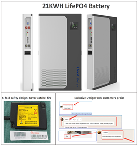 슬림라인 48V 51.2V 410AH 21kWH 액티브 밸런서 소화기 블레이드 Lifepo4 리튬 이온 인산염 태양열 저장 배터리 팩 - Product Image 4