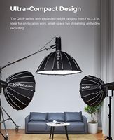 Godox QR-P90T 35.4" Softbox Parabola Lepas Cepat dengan Mount Bowen untuk Studio Flash Speedlite