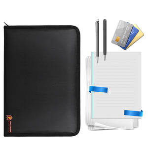 Fireproof <b>Document</b> <b>Bag</b> 365x250x20mm Zipper Closure 12-Page Accordion Style With Fireproof Material For Office Use - Product Image 1