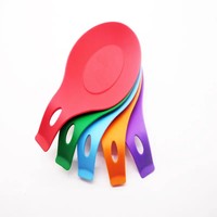 Repose-cuillère en silicone/plateau ustensile résistant à la chaleur/plateau porte-cuillère